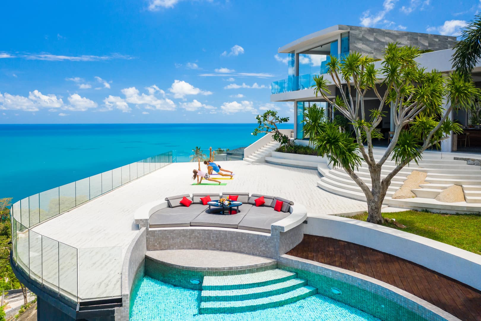 Turnkey 5-Bedroom Architectural Masterpiece in Chaweng Noi | Unrivaled 360° Ocean Views