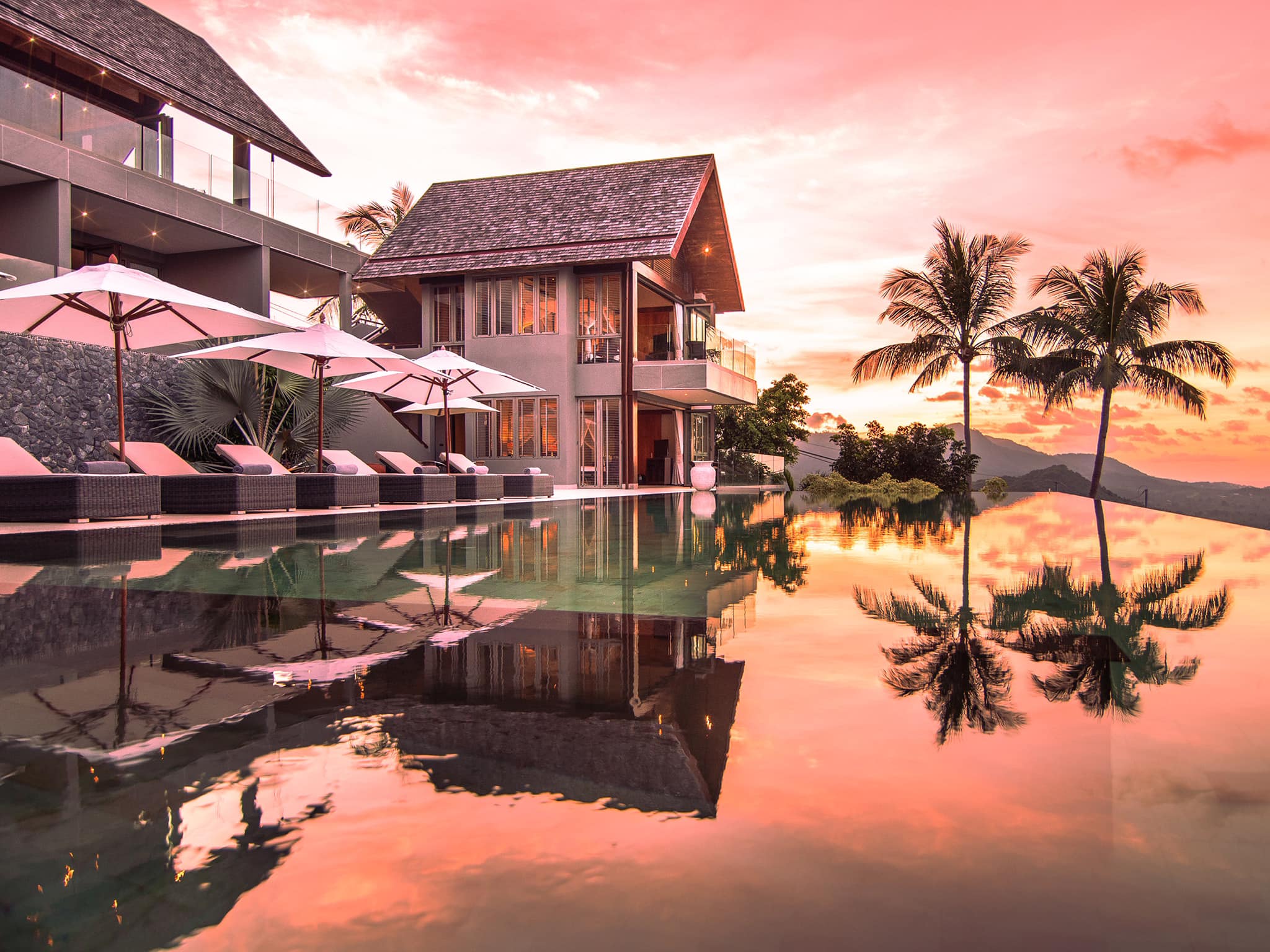 Majestic 6BR Tropical Hilltop Retreat in Bophut Hills – Ultimate Luxury Villa Koh Samui
