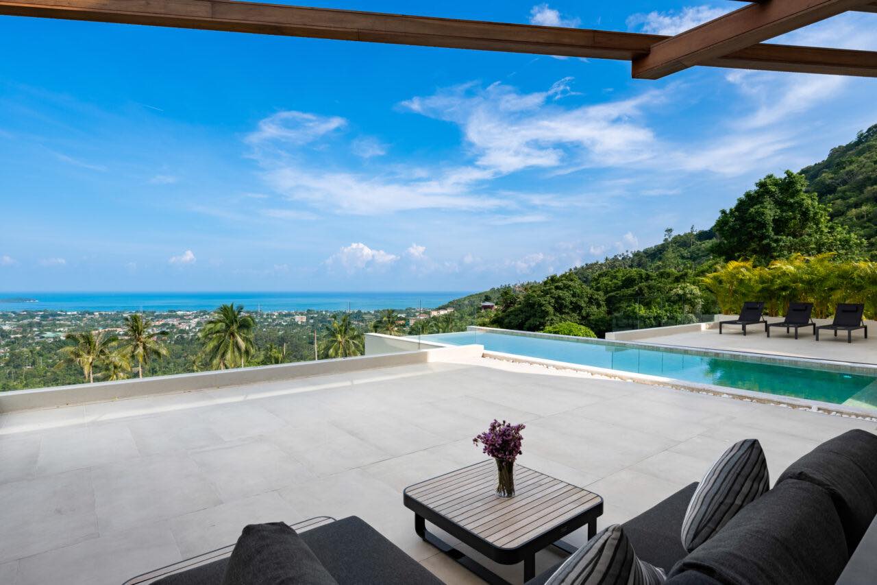 Award-Winning 4-Bedroom Luxury Pool Villa in Chaweng | Spectacular Sea & City Views
