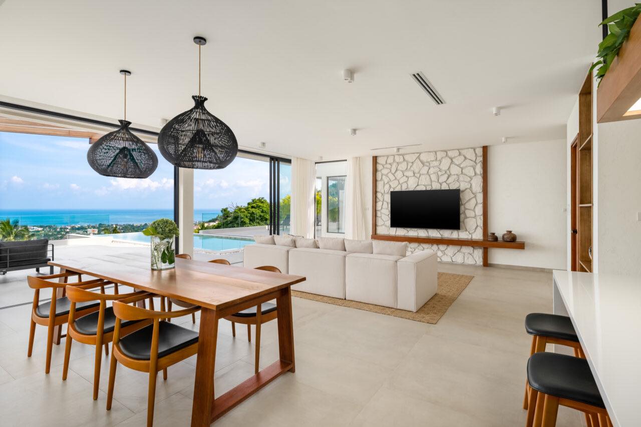 Award-Winning 4-Bedroom Luxury Pool Villa in Chaweng | Spectacular Sea & City Views