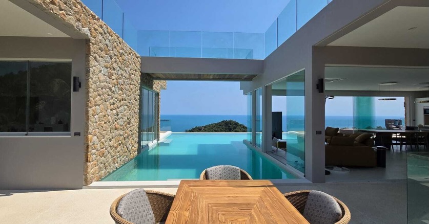 Elite 6-Bedroom Modern Seaview Villa in Chaweng Noi | Unrivaled Investment Opportunity