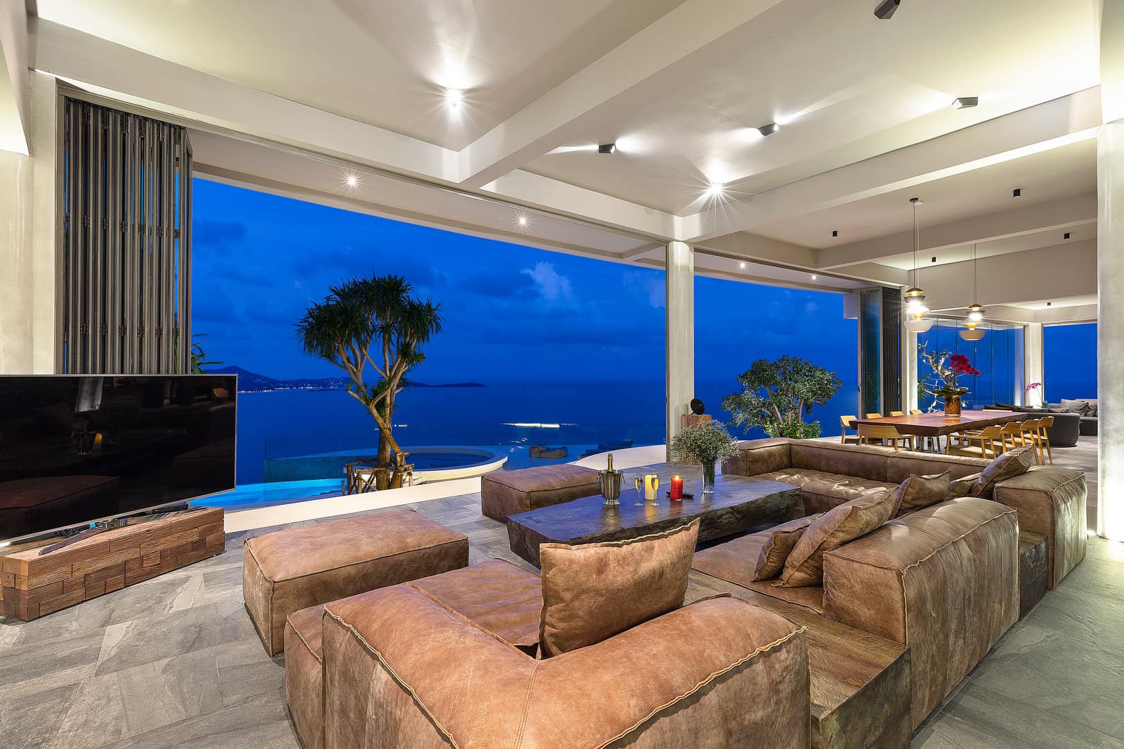 Turnkey 5-Bedroom Architectural Masterpiece in Chaweng Noi | Unrivaled 360° Ocean Views