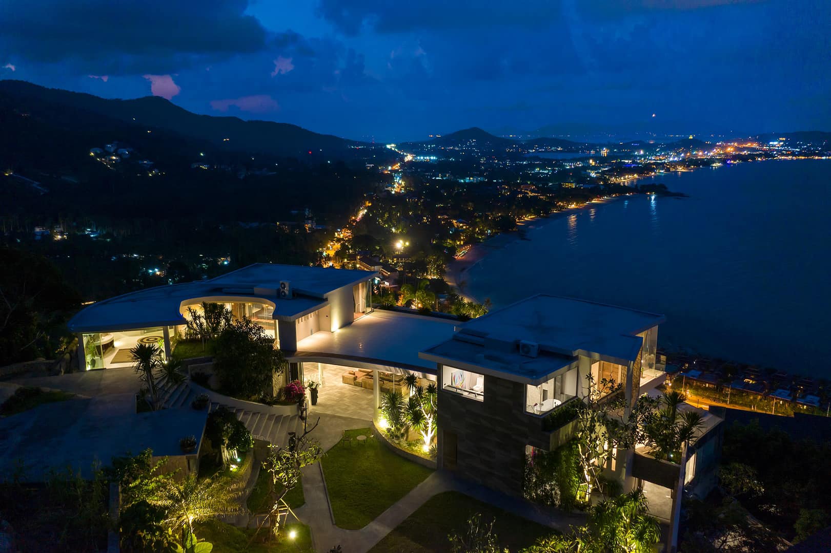 Turnkey 5-Bedroom Architectural Masterpiece in Chaweng Noi | Unrivaled 360° Ocean Views