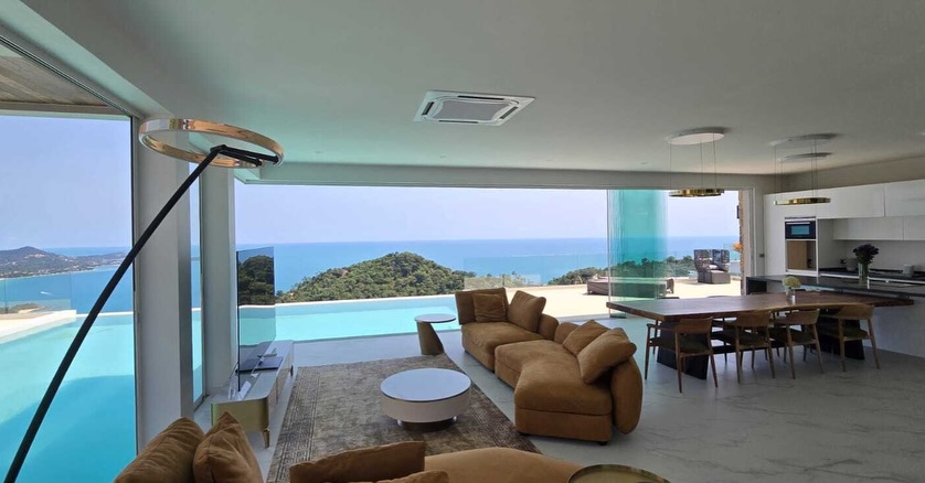 Elite 6-Bedroom Modern Seaview Villa in Chaweng Noi | Unrivaled Investment Opportunity