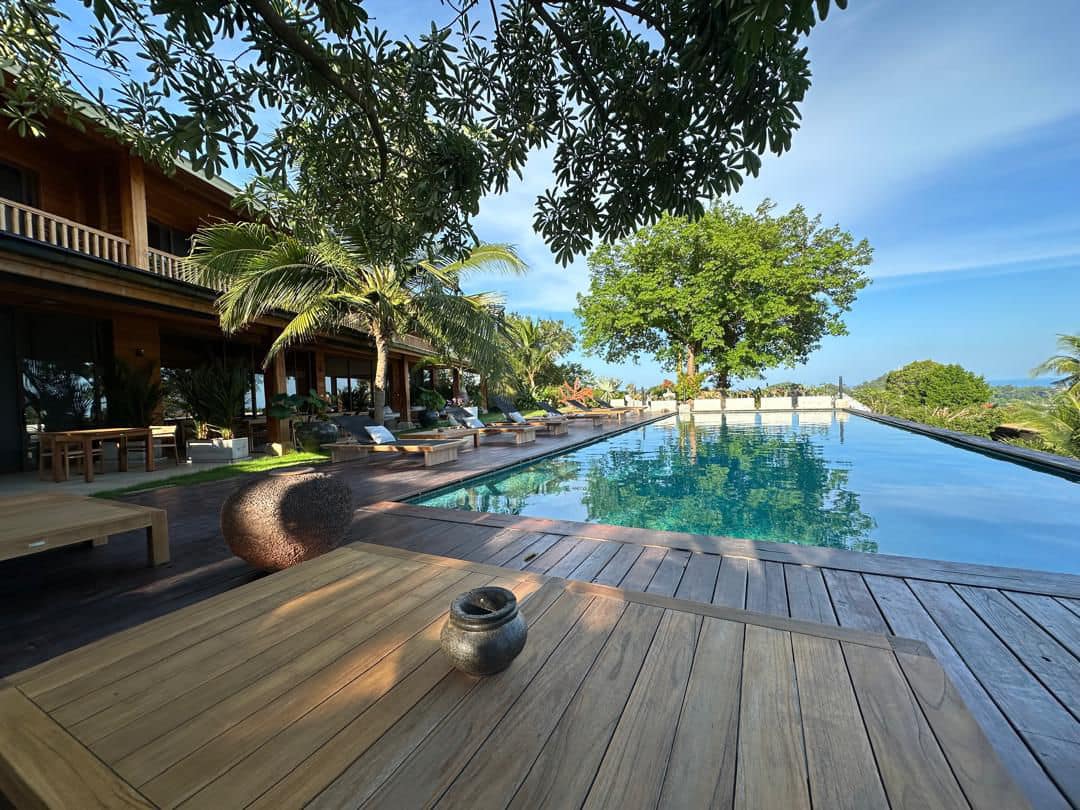 Exquisite 10-Bedroom Teak Wood Estate in Chaweng | Palatial Sea & Mountain View Luxury