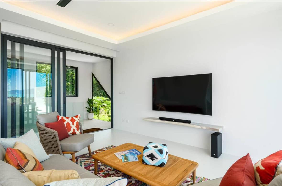 Chic 3BR Boho-Style Luxury Seaview Villa in Bophut – High-Yield 8% ROI Investment