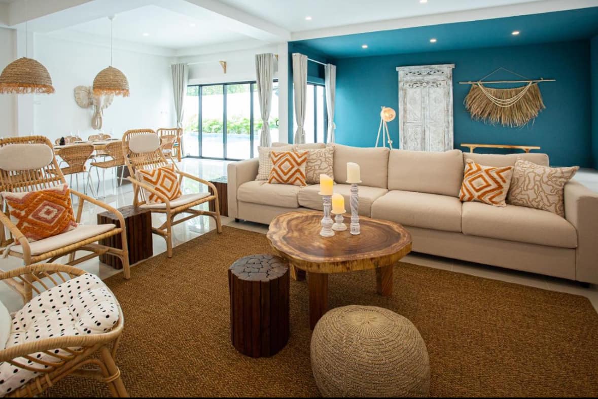 Expansive 5BR Boho-Style Estate in the Heart of Chaweng – Prime 550 SQM Luxury Villa