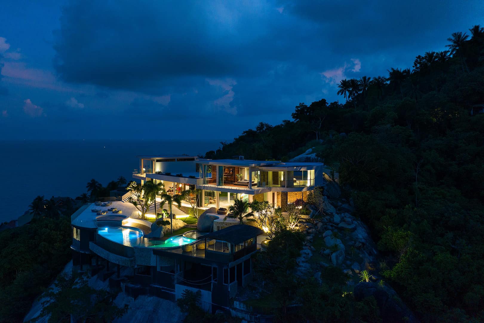 Turnkey 5-Bedroom Architectural Masterpiece in Chaweng Noi | Unrivaled 360° Ocean Views