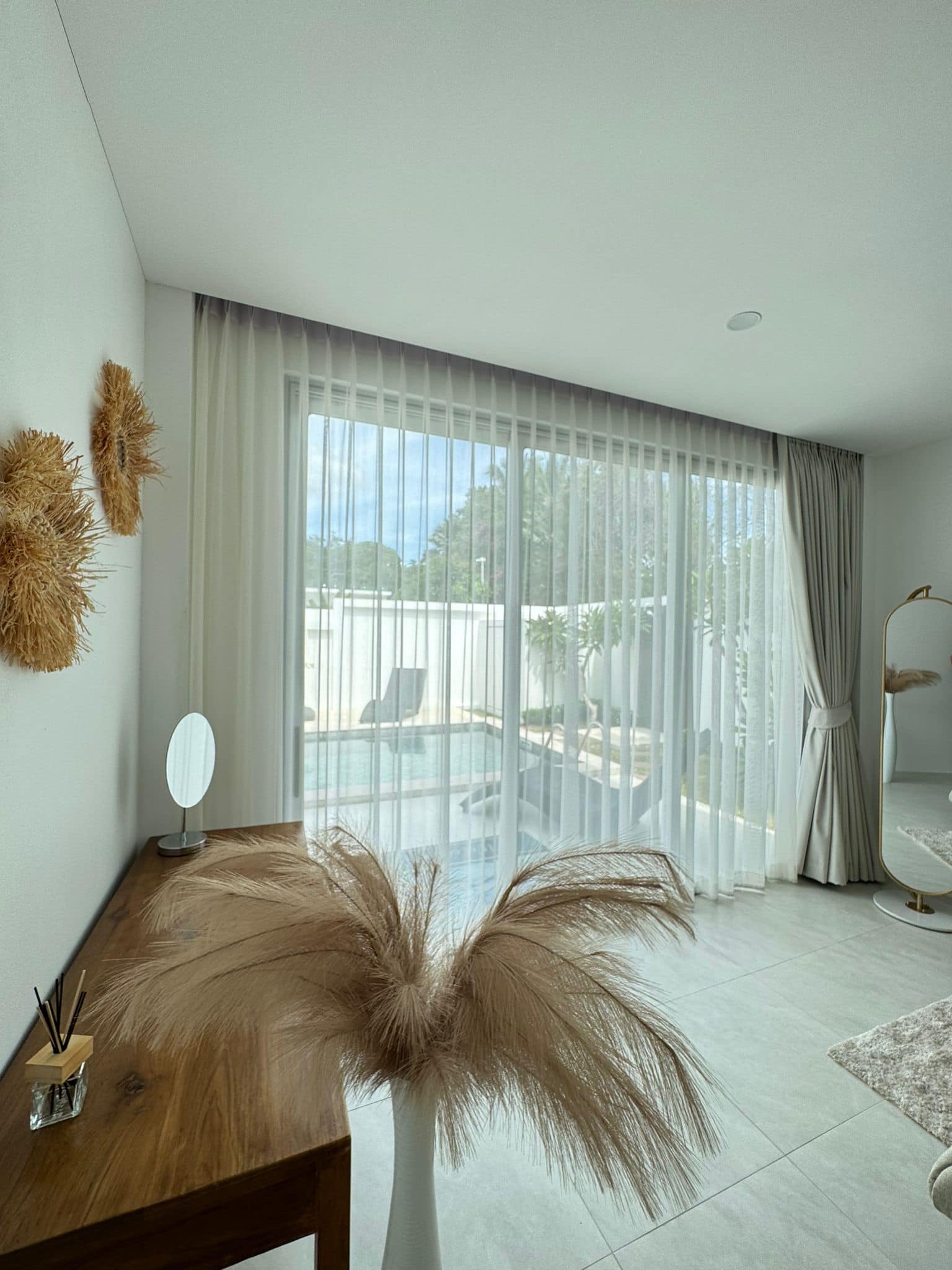 Brand-New 3-Bedroom Sunset View Villa in Ban Tai | Modern Teak Wood Finishes
