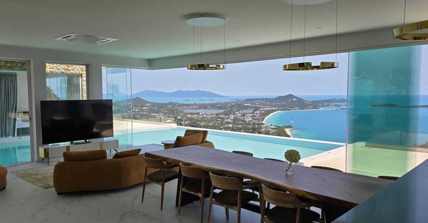 Elite 6-Bedroom Modern Seaview Villa in Chaweng Noi | Unrivaled Investment Opportunity