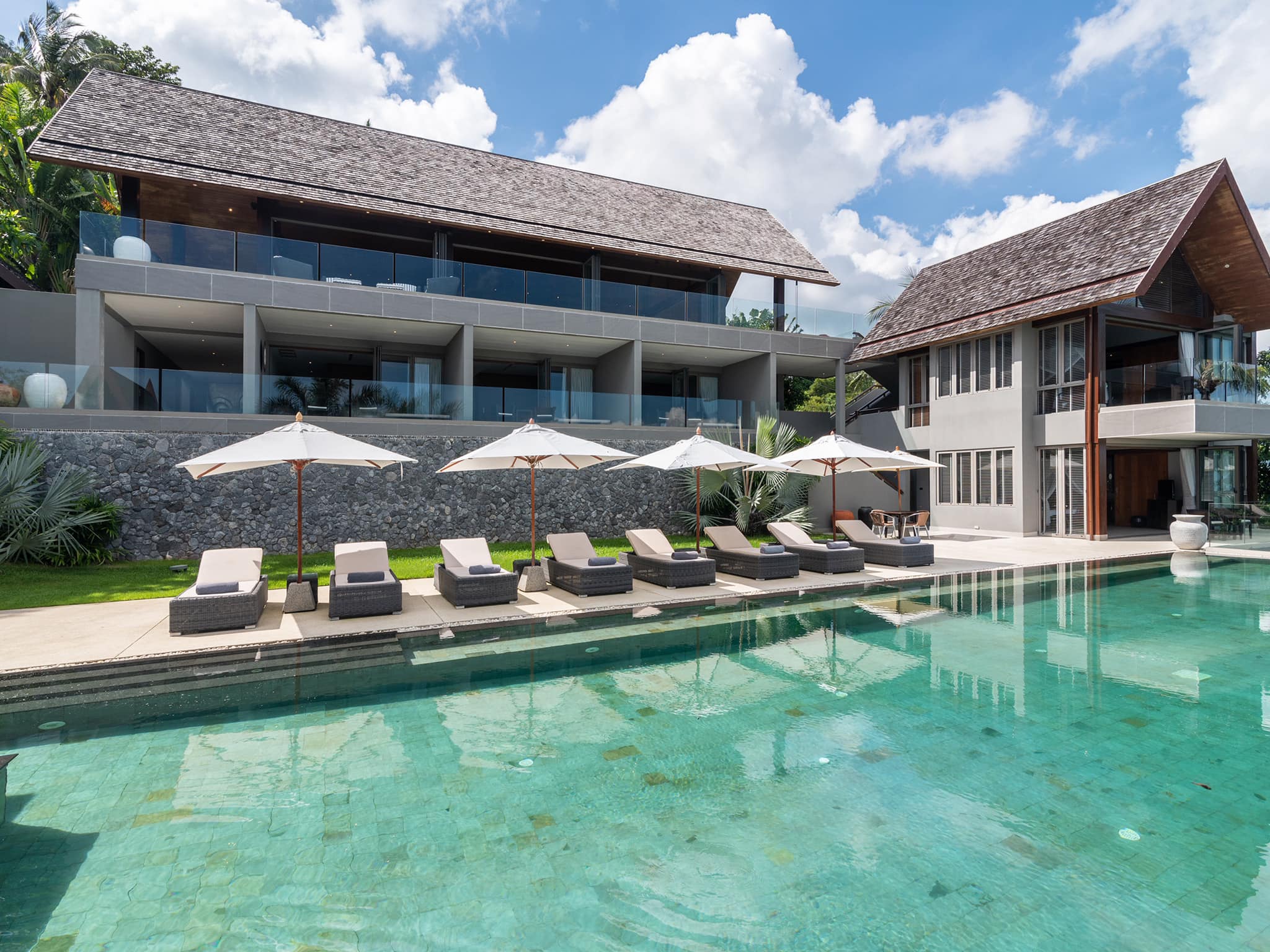 Majestic 6BR Tropical Hilltop Retreat in Bophut Hills – Ultimate Luxury Villa Koh Samui