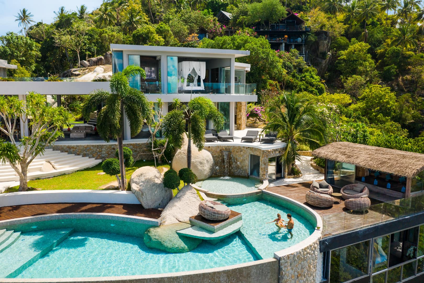 Turnkey 5-Bedroom Architectural Masterpiece in Chaweng Noi | Unrivaled 360° Ocean Views