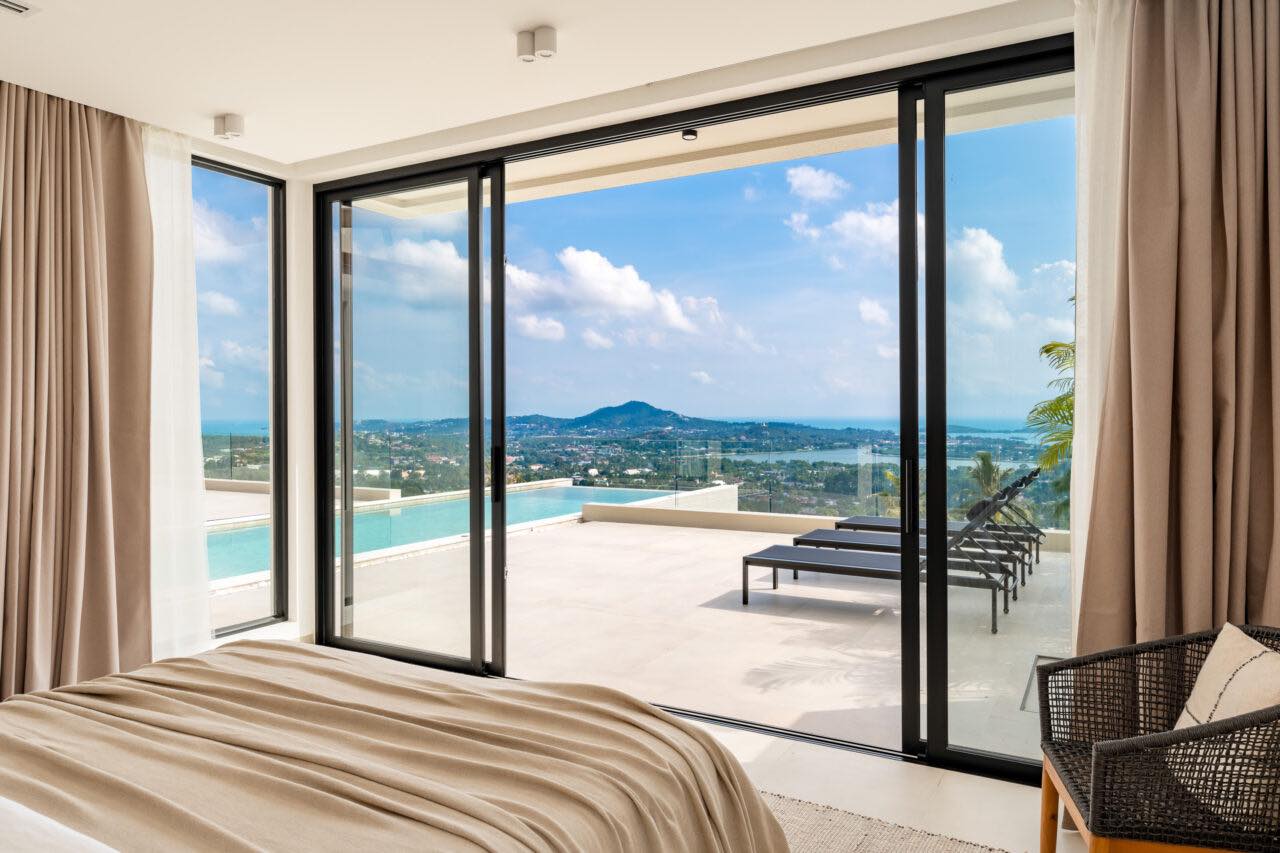 Award-Winning 4-Bedroom Luxury Pool Villa in Chaweng | Spectacular Sea & City Views